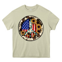 Mossy Peace sign Heavy Core Tee - JahusDesignShop