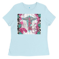 Baby Blue lpn Ladies Tee - TumblerDesignByShophia