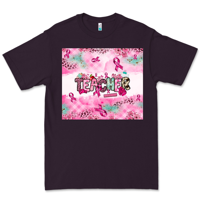 Breast Cancer Teacher Premium Tee by NancyCooperArtShop | Teevron