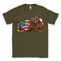 Army Green Army christmas love 4th Of July Classic Tee - HowdyJamesFarm