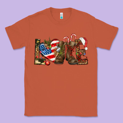 Army Christmas Love 4th Of July Classic Tee Designed By Howdyjamesfarm