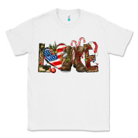 White Army christmas love 4th Of July Classic Tee - HowdyJamesFarm