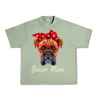 Oil Green Boxer Mom Dogs  Mothers Day Dog Lovers Gifts For Women Urban Heavy Tee - longCreatives