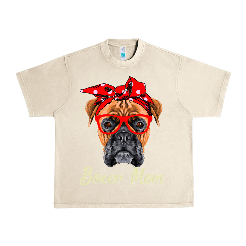 Boxer Mom Dogs  Mothers Day Dog Lovers Gifts For Women Urban Heavy Tee by longCreatives | Teevron