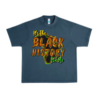 Midnight Navy It's the black history for me Urban Heavy Tee - HowdyJamesFarm