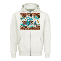 Oatmeal Heather mom Zipper Hoodie - Artiststas