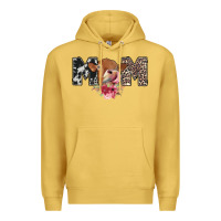 Antique Gold mom cow Premium Hoodie - CowhideDigitalArt