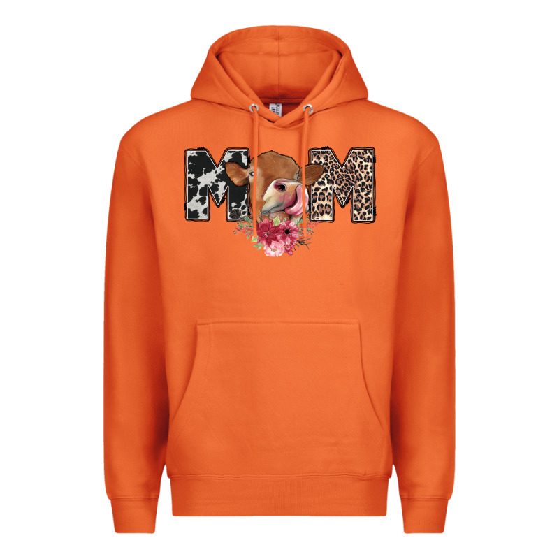 Mom Cow Premium Hoodie by CowhideDigitalArt | Teevron