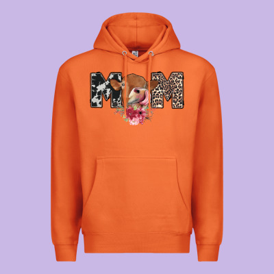 Mom Cow Premium Hoodie Designed By Cowhidedigitalart