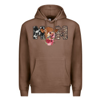 Chestnut mom cow Premium Hoodie - CowhideDigitalArt