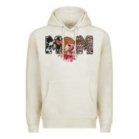 Oatmeal Heather mom cow Premium Hoodie - CowhideDigitalArt