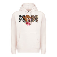 Pale Pink mom cow Premium Hoodie - CowhideDigitalArt