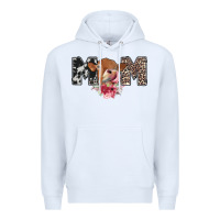 White mom cow Premium Hoodie - CowhideDigitalArt