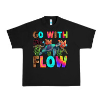 Black go with the flow Urban Heavy Tee - RanaPortraitStore