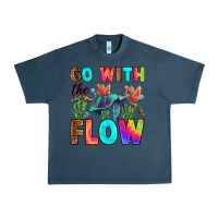 Midnight Navy go with the flow Urban Heavy Tee - RanaPortraitStore