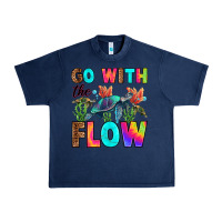 Navy go with the flow Urban Heavy Tee - RanaPortraitStore