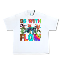 White go with the flow Urban Heavy Tee - RanaPortraitStore