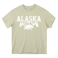 Mossy Alaska Mountains Forest Hunting Usa Heavy Core Tee - longCreatives