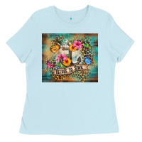 Baby Blue western refuse to sink tumbler tbs Ladies Tee - TumblerDesignByShophia