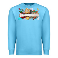 Ocean Blue preview teachers name Premium Sweatshirt - AdoDesignShop