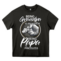 Asphalt being grandpa is an honor being papa is priceless, gift dad Heavy Core Tee - longCreatives