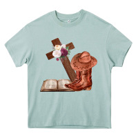 Arona Boots with Bible and cross Heavy Core Tee - Bettercallsaul