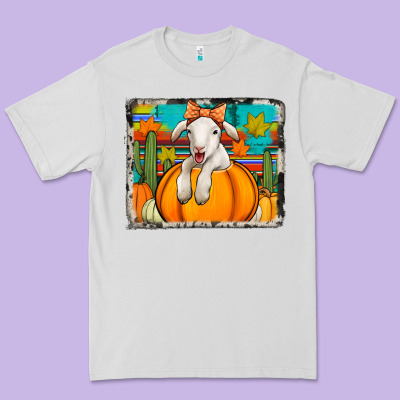 Autumn Sheep In A Pumpkin Premium Tee Designed By Jasminsmagicworld
