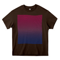 Chocolate Brown Bisexual Pride Subtle Bi Heavy Core Tee - longCreatives