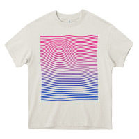 Cream Bisexual Pride Subtle Bi Heavy Core Tee - longCreatives