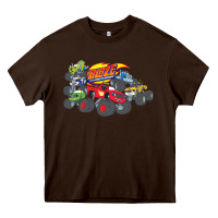 Chocolate Brown Blaze and the Monster Machines and Friends Heavy Core Tee - longCreatives