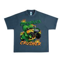 Midnight Navy Shamrock crusher St. Patrick's Day Urban Heavy Tee - CowGirlArtShop