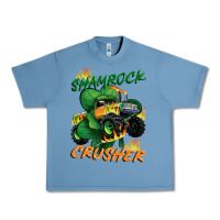 Pebble Blue Shamrock crusher St. Patrick's Day Urban Heavy Tee - CowGirlArtShop
