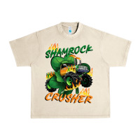 Sandshell Shamrock crusher St. Patrick's Day Urban Heavy Tee - CowGirlArtShop