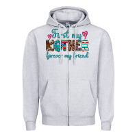 Heather Grey first my mother forever my friend Zipper Hoodie - Artiststas