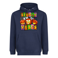 Navy spooky vibes Heavyweight Hoodie - AdoDesignShop