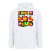 White spooky vibes Heavyweight Hoodie - AdoDesignShop