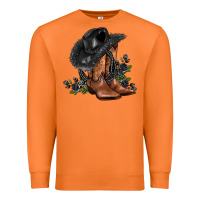Carrot black cowgirl  and roses Premium Sweatshirt - AdoDesignShop