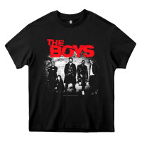 Black The Boys Graffiti Group Photo Heavy Core Tee - longCreatives