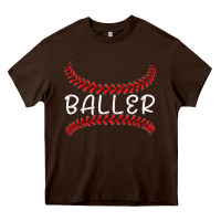 Chocolate Brown BALLER Heavy Core Tee - Bettercallsaul