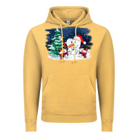 Vintage Mustard teeth snow party costom ado Vintage Hoodie - OliviaCreatesArt