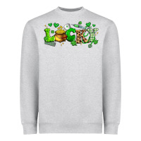 Heather Grey lucky nurse Heavyweight Sweatshirt - Artiststas