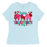 Happy Valentine's Day With Teeth Valentine's Day Ladies Tee | Teevron
