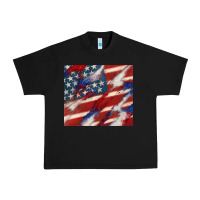 Black American flag glitter 4th of july Urban Heavy Tee - CowGirlArtShop