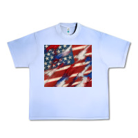 Grape Ice American flag glitter 4th of july Urban Heavy Tee - CowGirlArtShop
