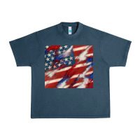 Midnight Navy American flag glitter 4th of july Urban Heavy Tee - CowGirlArtShop