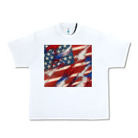 White American flag glitter 4th of july Urban Heavy Tee - CowGirlArtShop