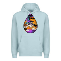 Blue Mist Hallowen Teardrop Premium Hoodie - LillyAllenDesigns
