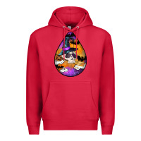Cardinal Hallowen Teardrop Premium Hoodie - LillyAllenDesigns