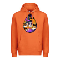 Carrot Hallowen Teardrop Premium Hoodie - LillyAllenDesigns