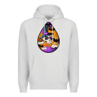 Dove Grey Hallowen Teardrop Premium Hoodie - LillyAllenDesigns